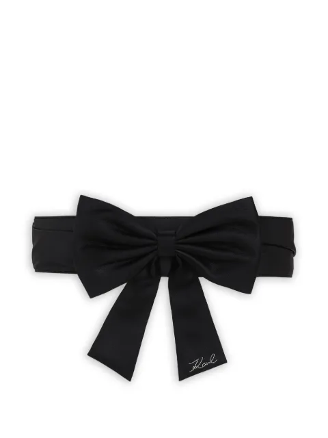 Karl Lagerfeld Signature bow belt