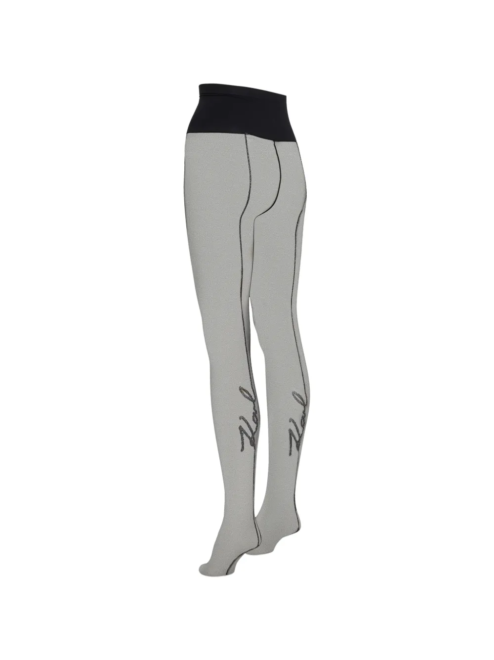 Karl Lagerfeld Signature panty met logo-print Zwart
