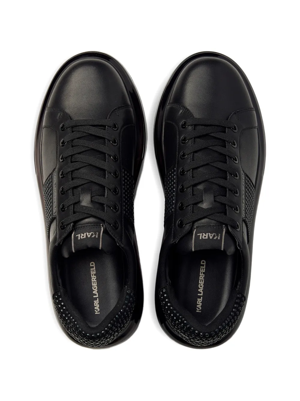 Karl Lagerfeld Kapri Kushion sneakers met kristallen Zwart