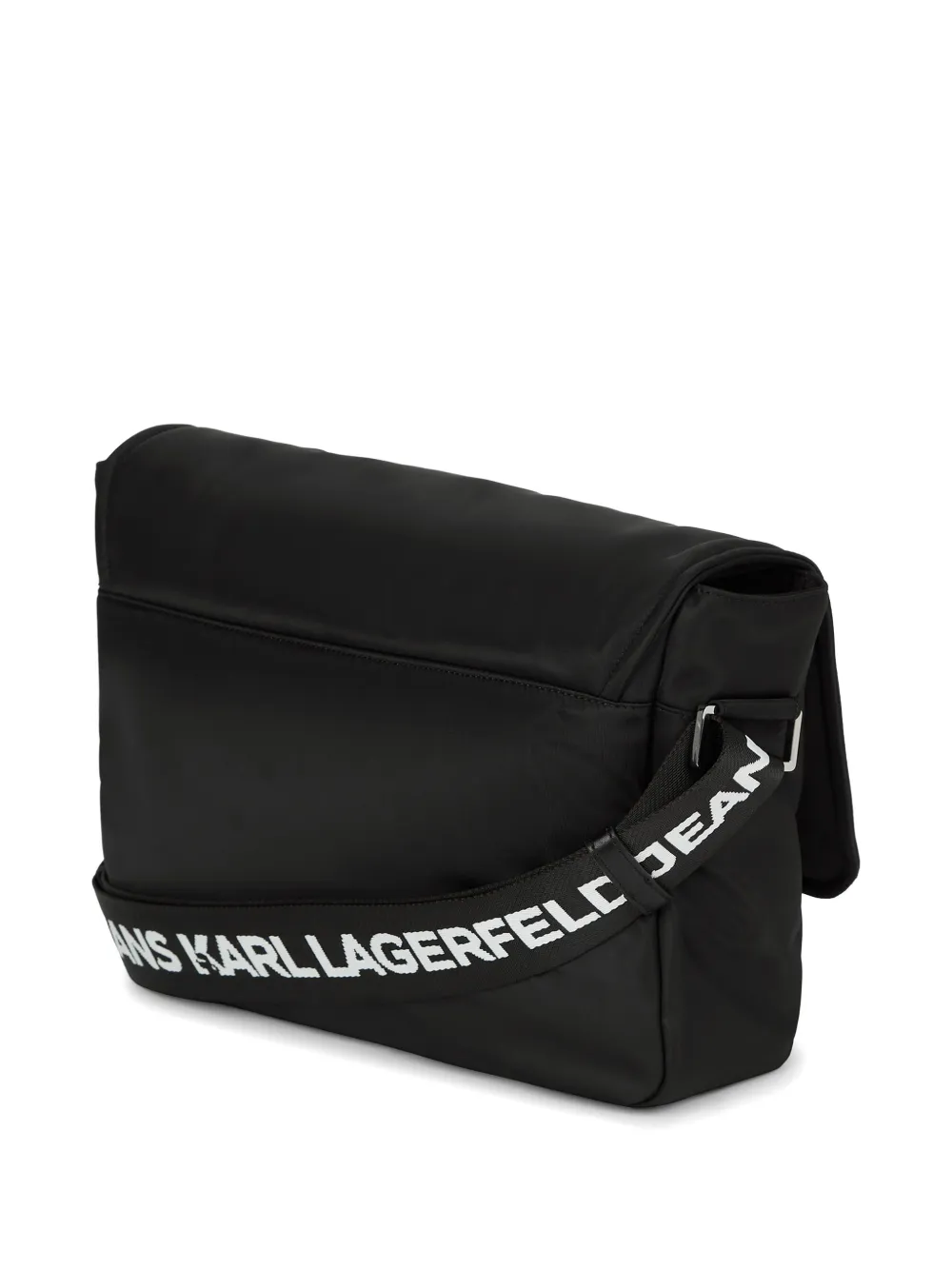 Karl Lagerfeld Jeans Essential logoprint messengertas Zwart