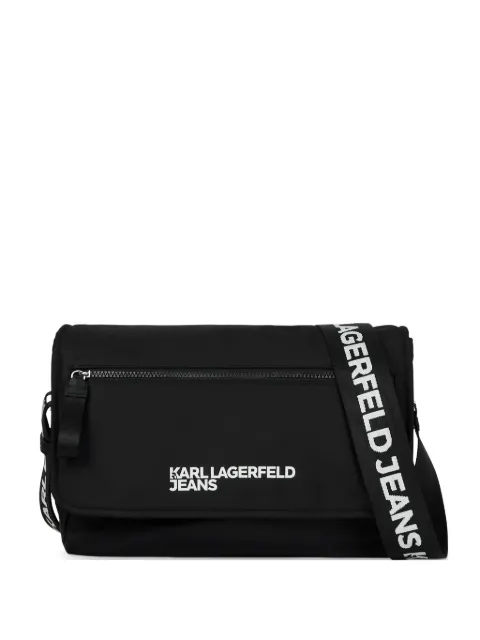 Karl Lagerfeld Jeans Essential logo-print messenger bag