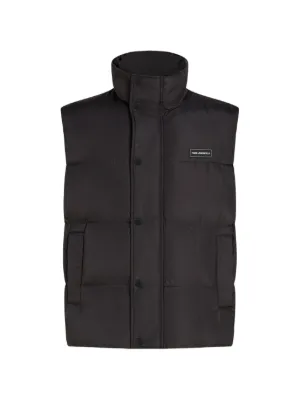 Prada Quilted logo-plaque Gilet | Black | FARFETCH PT