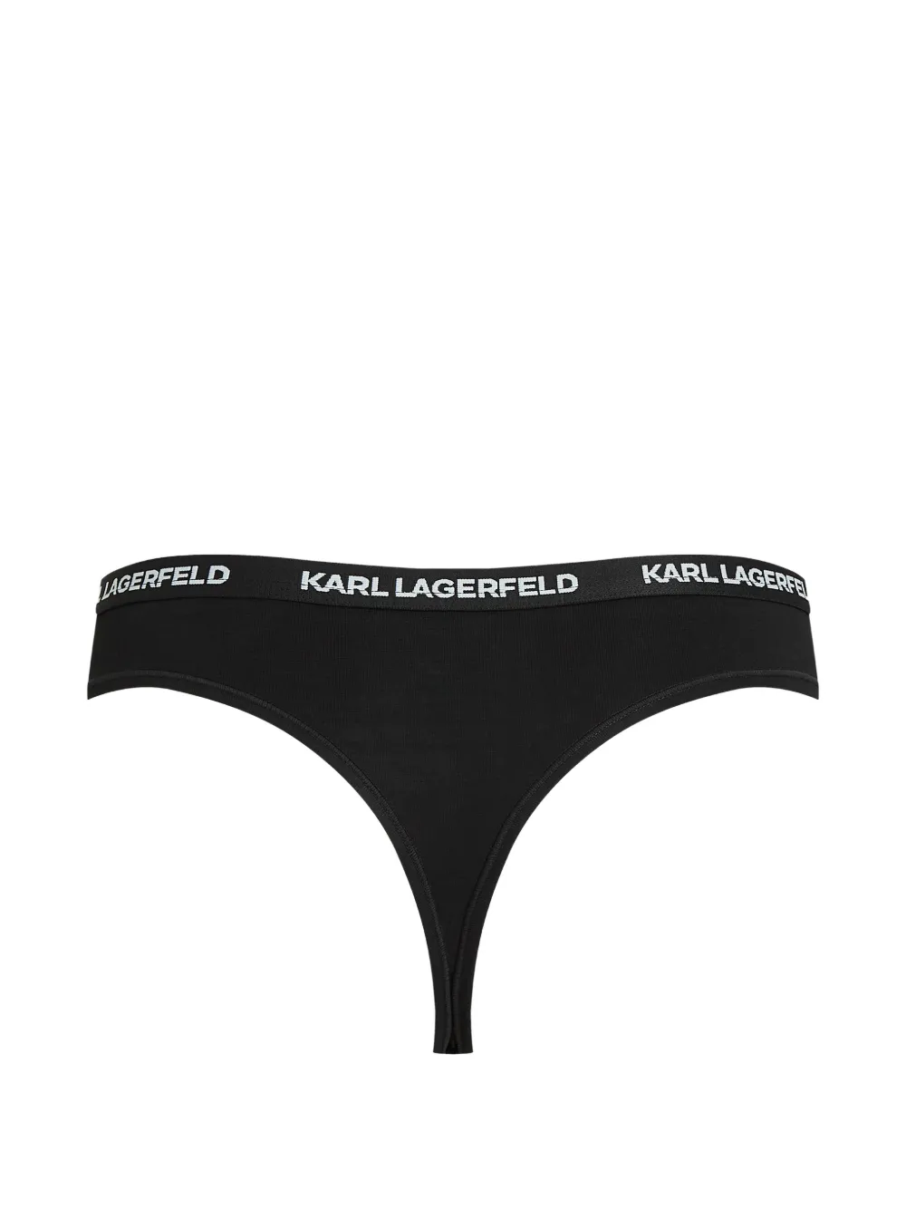 Karl Lagerfeld Zeven katoenen strings met logoband Roze