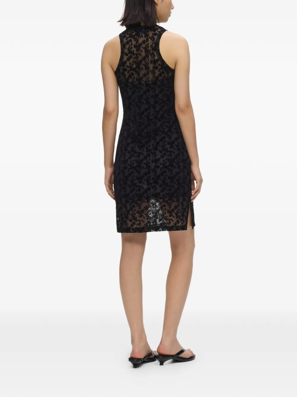 Karl Lagerfeld Jeans Mini-jurk met bloemenprint Zwart