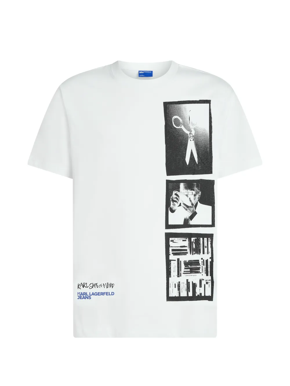 Karl Lagerfeld Jeans printed T-shirt - Bianco