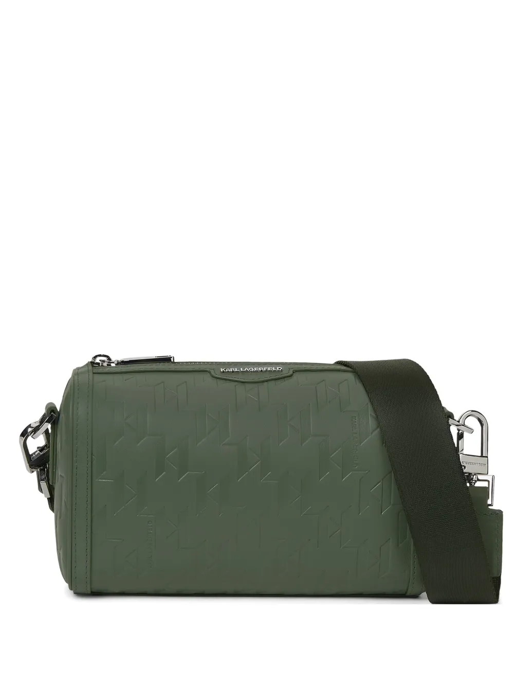 Karl Lagerfeld Borsa messenger K/Loom mini in pelle - Verde