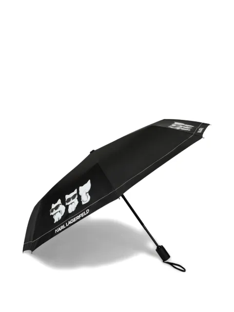 Karl Lagerfeld small Ikon Choupette umbrella (99cm x 28cm)