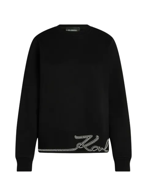 Karl Lagerfeld sudadera con dobladillo característico