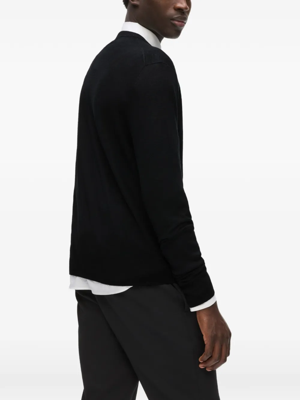 Karl Lagerfeld Trui met geborduurd logo Zwart