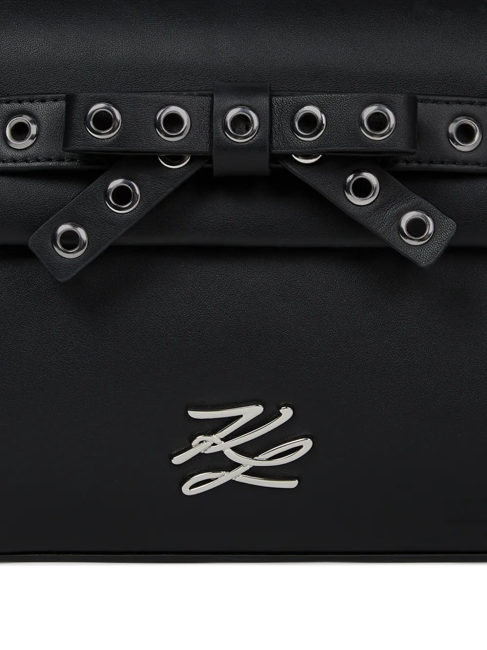 Karl Lagerfeld K Autograph tas met handvat en strik Zwart
