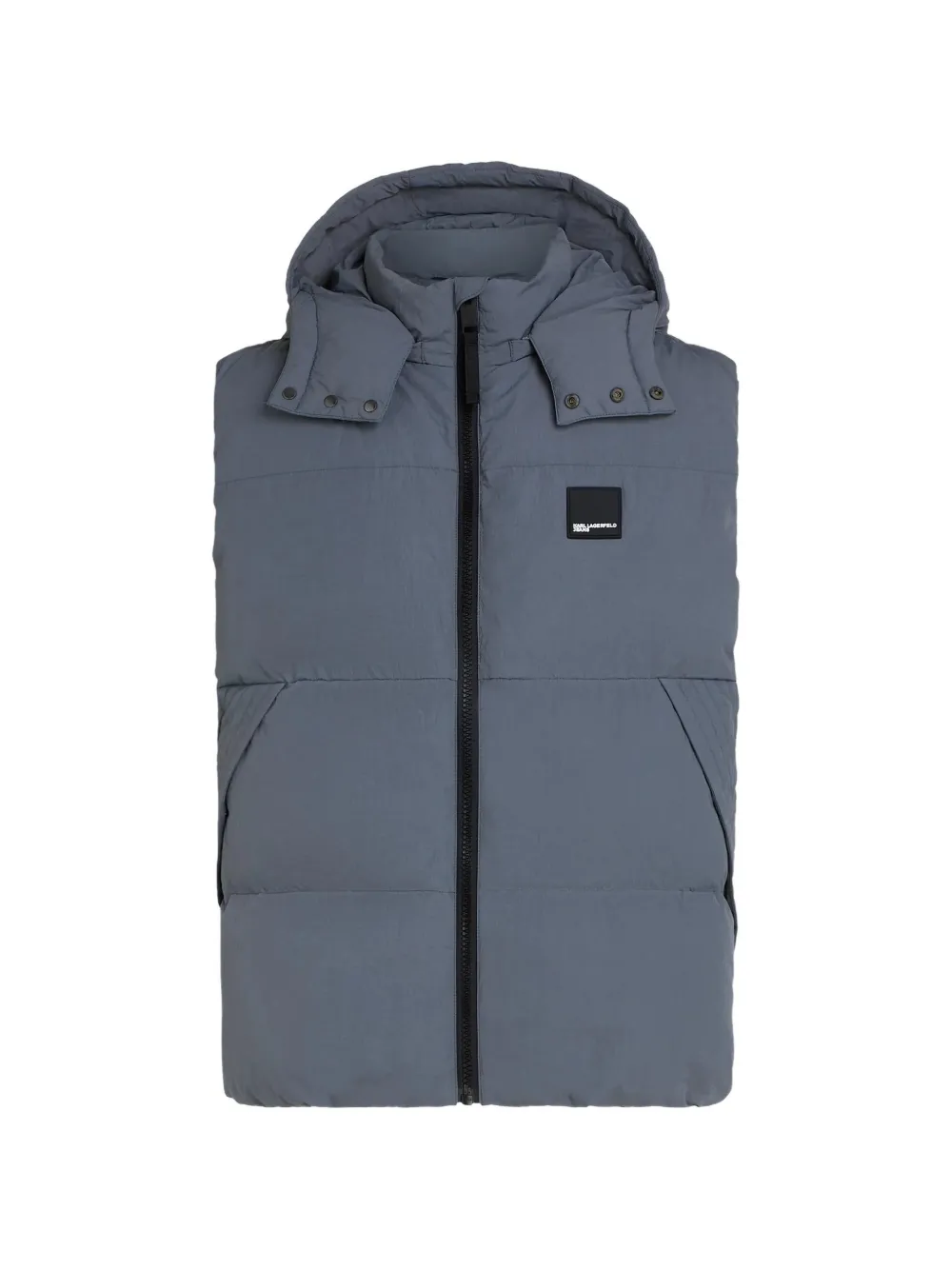 Karl Lagerfeld Jeans Bodywarmer met capuchon Blauw