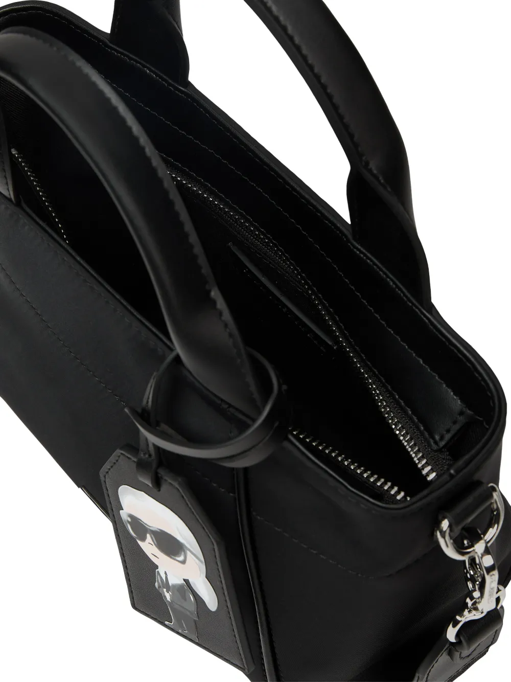 Karl Lagerfeld Ikon canvas shopper Zwart