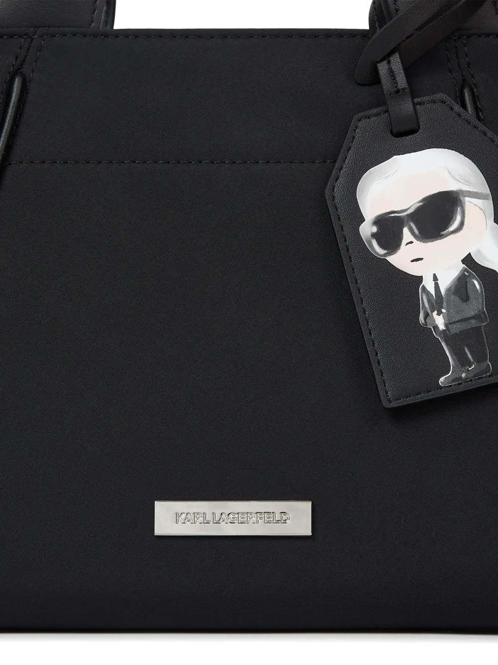 Karl Lagerfeld Ikon canvas shopper Zwart