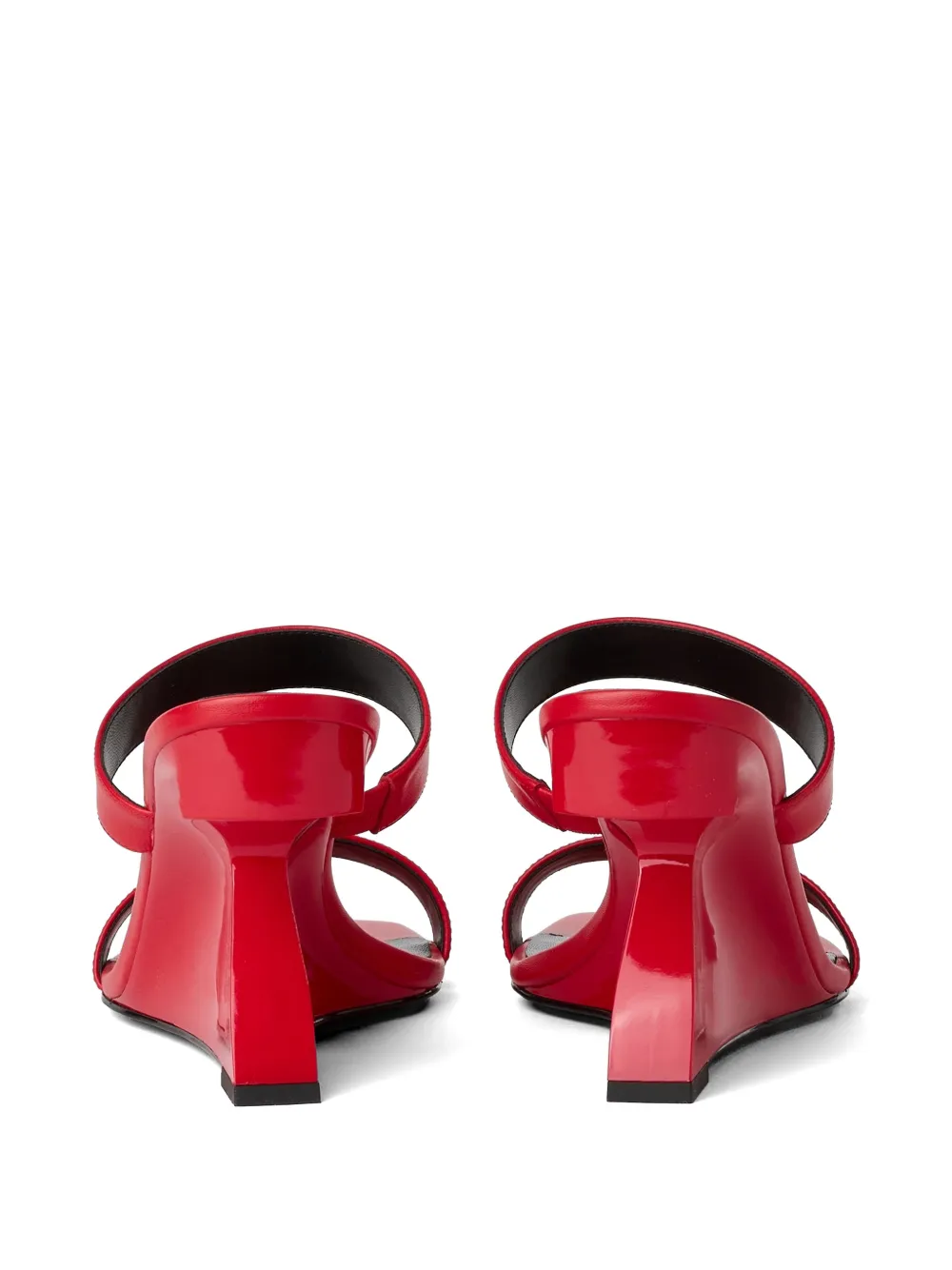 Karl Lagerfeld Jeans Waverely slippers met dubbele bandjes Rood