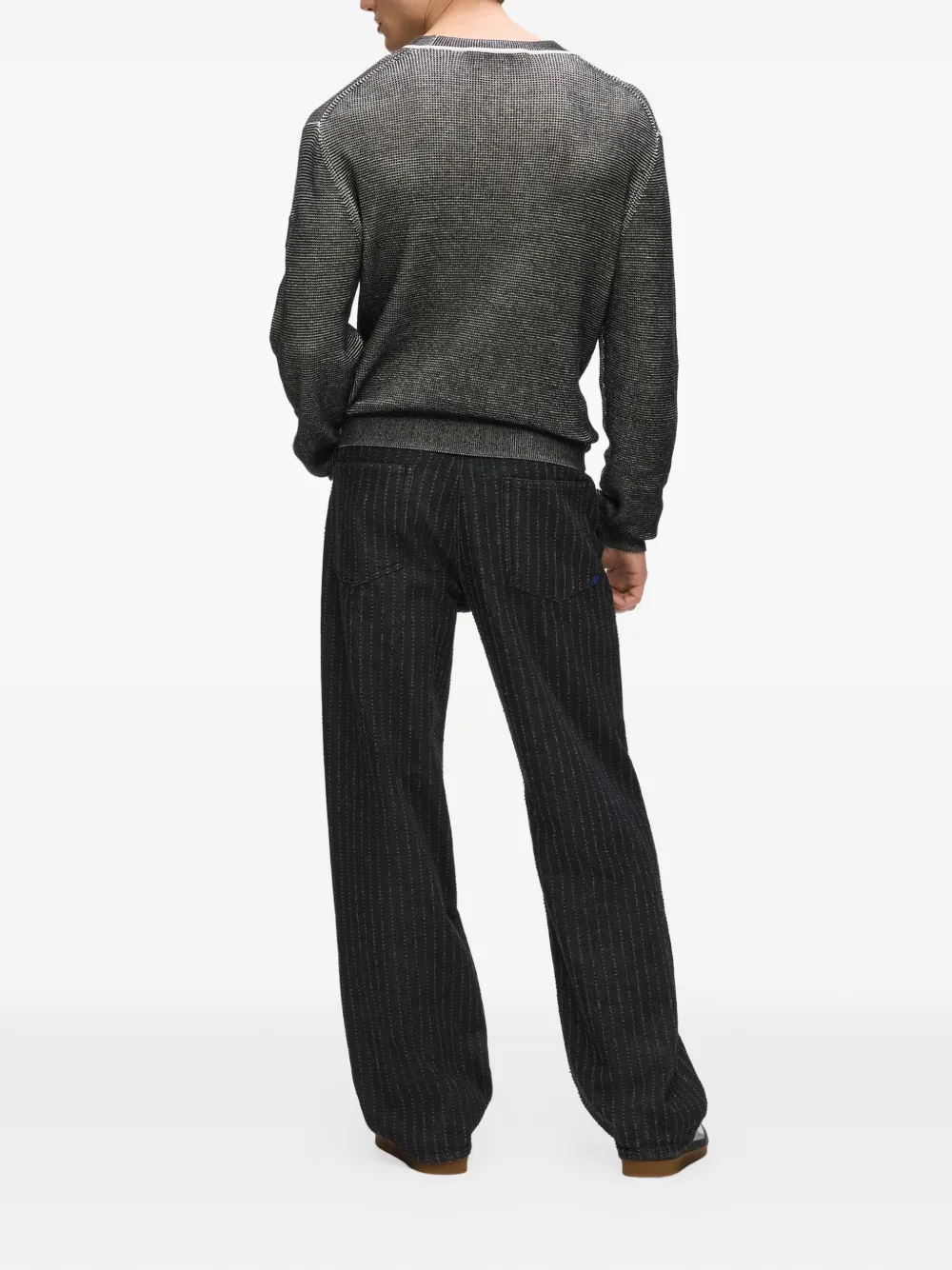 Karl Lagerfeld Jeans met krijtstreep Zwart