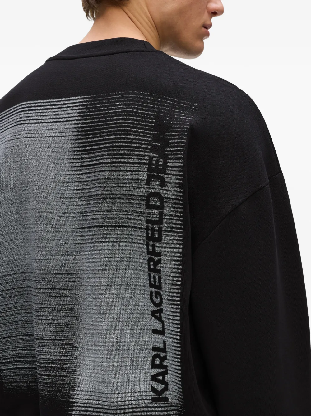 Karl Lagerfeld Jeans Sweater met logoprint Zwart