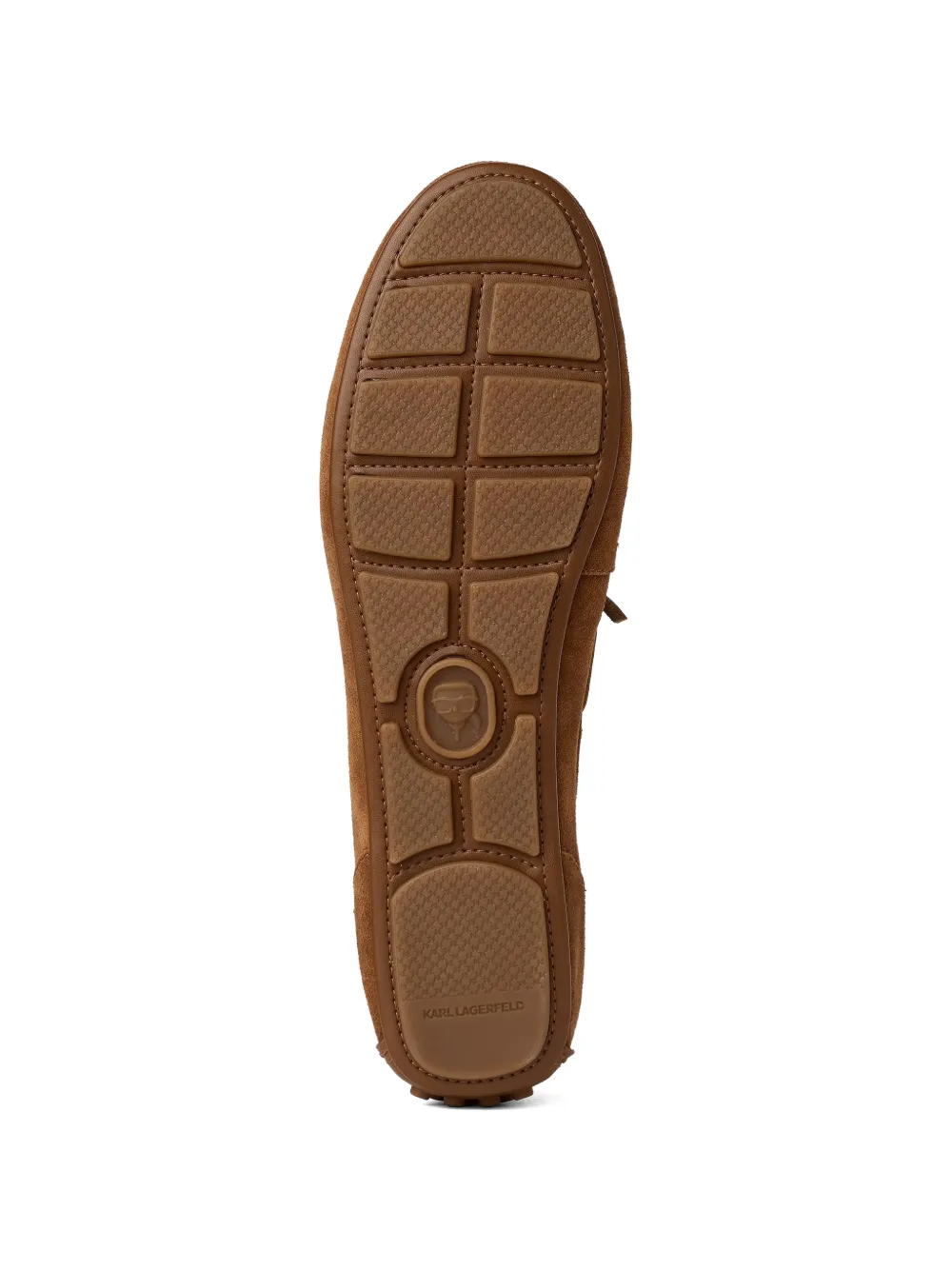 Karl Lagerfeld Ariella loafers met imitatieparel Bruin