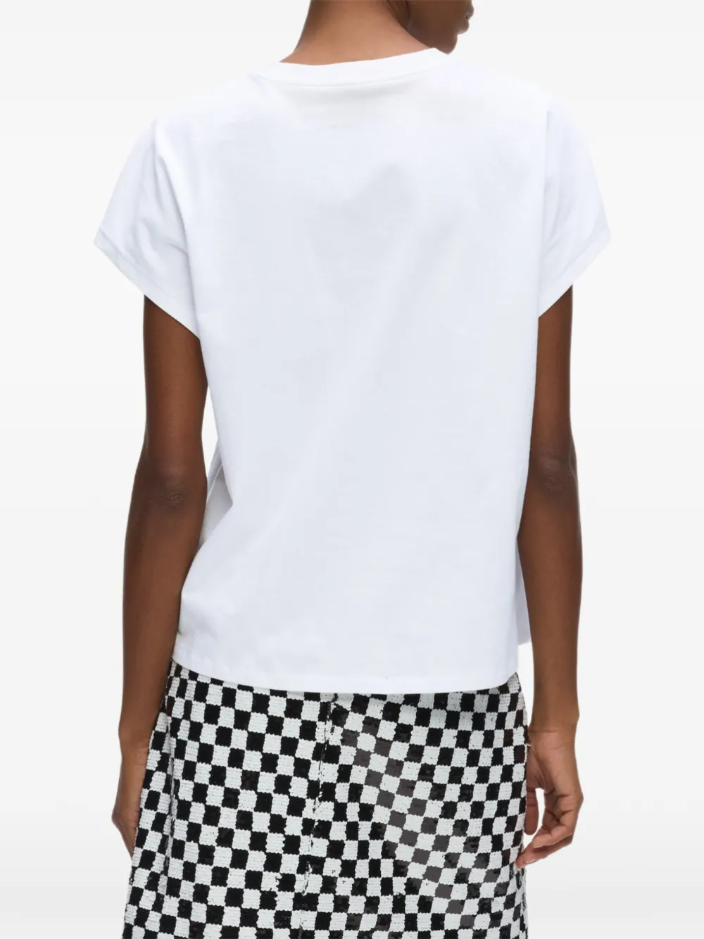 Karl Lagerfeld T-shirt met geborduurd logo Wit