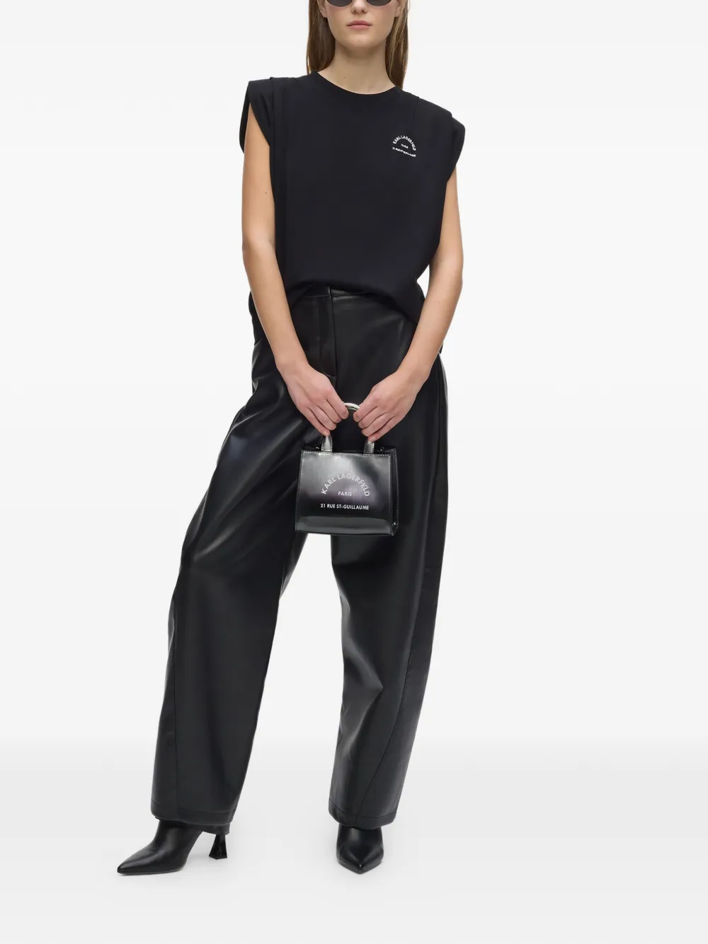Karl Lagerfeld Rue St-Guillaume shopper met ombré-effect Zwart