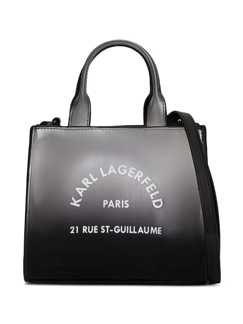 Karl Lagerfeld Rue St-Guillaume ombré tote bag - Nero