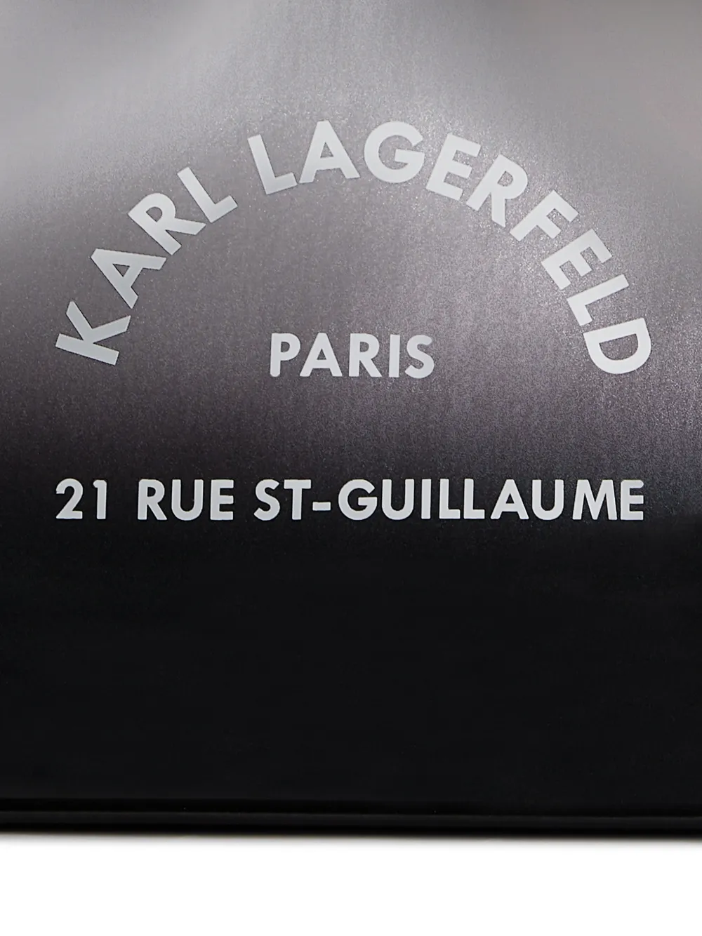 Karl Lagerfeld Rue St-Guillaume shopper met ombré-effect Zwart