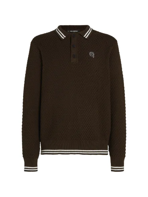 Karl Lagerfeld Ikon waffle-knit sweater