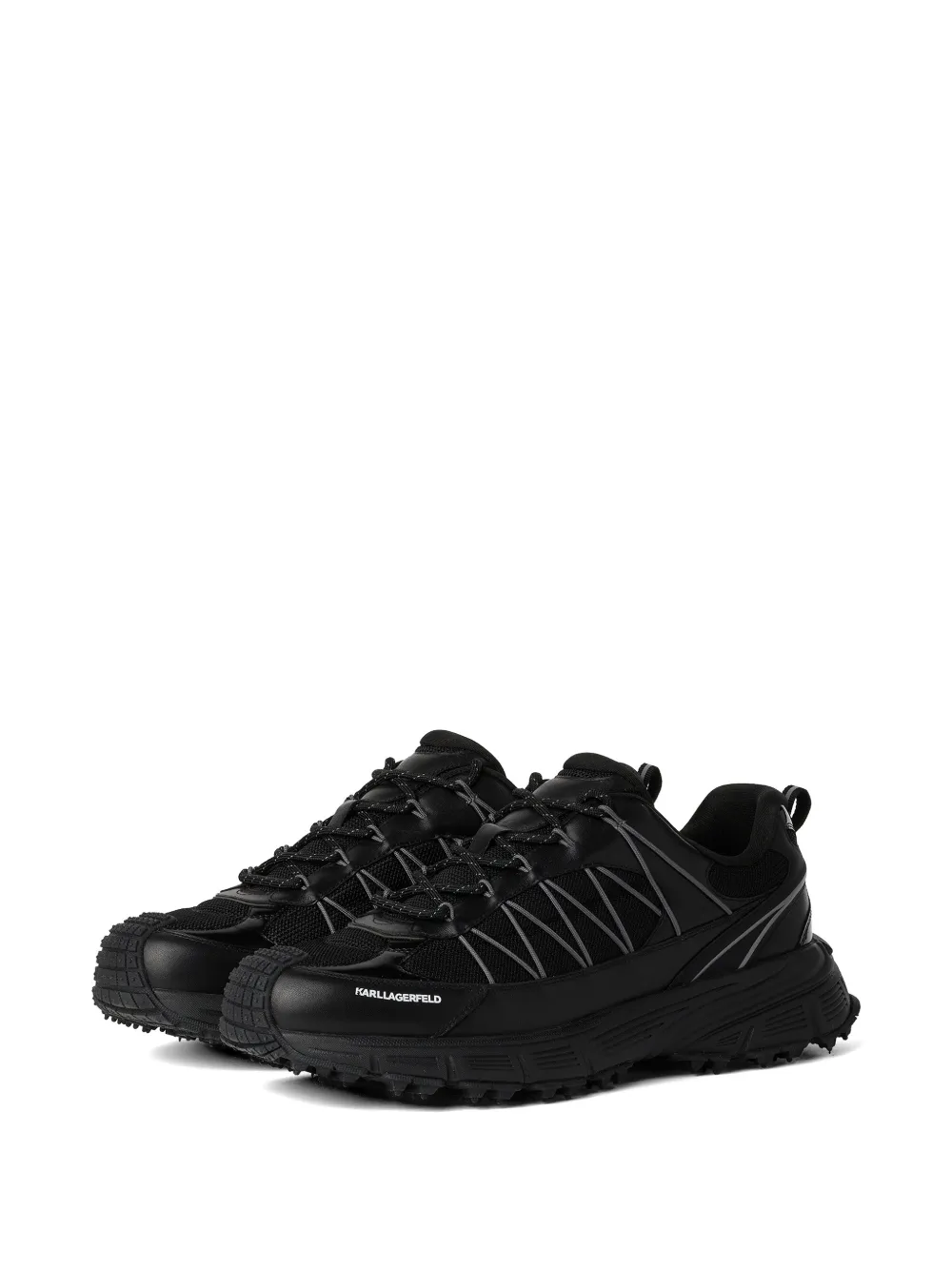 Karl Lagerfeld Jeans Orion Trail Kord low-top sneakers Zwart