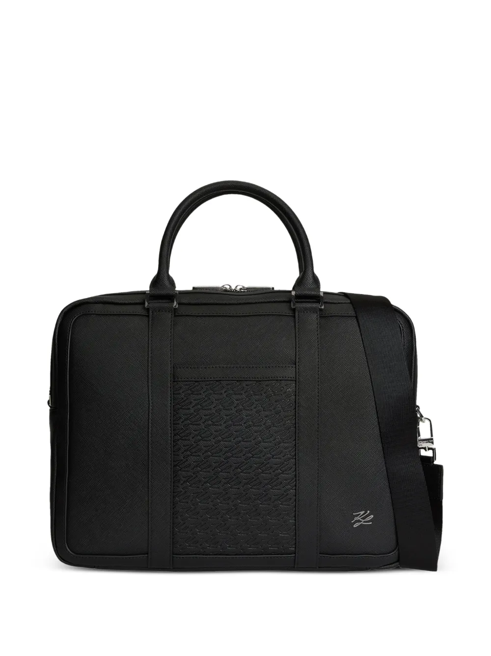 Karl Lagerfeld K/Autograph panelled briefcase - Schwarz
