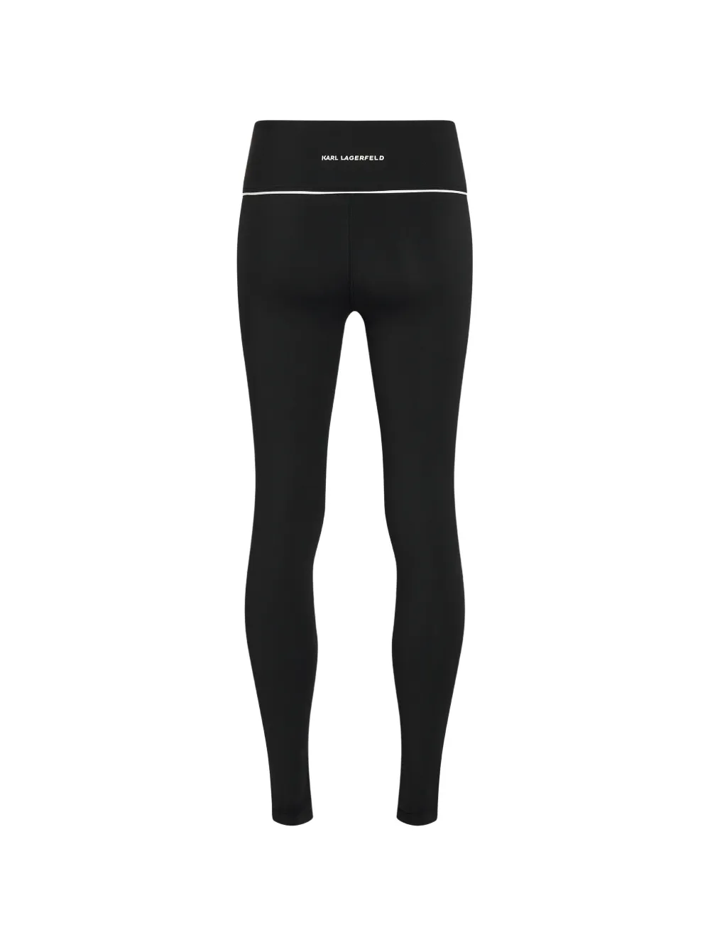Karl Lagerfeld Legging met contrasterende afwerking Zwart