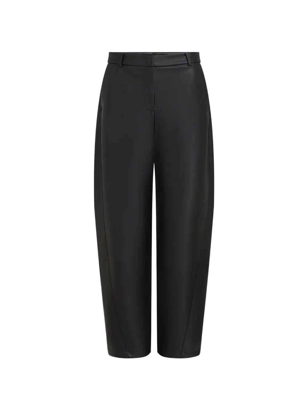Karl Lagerfeld faux-leather barrel trousers - Nero
