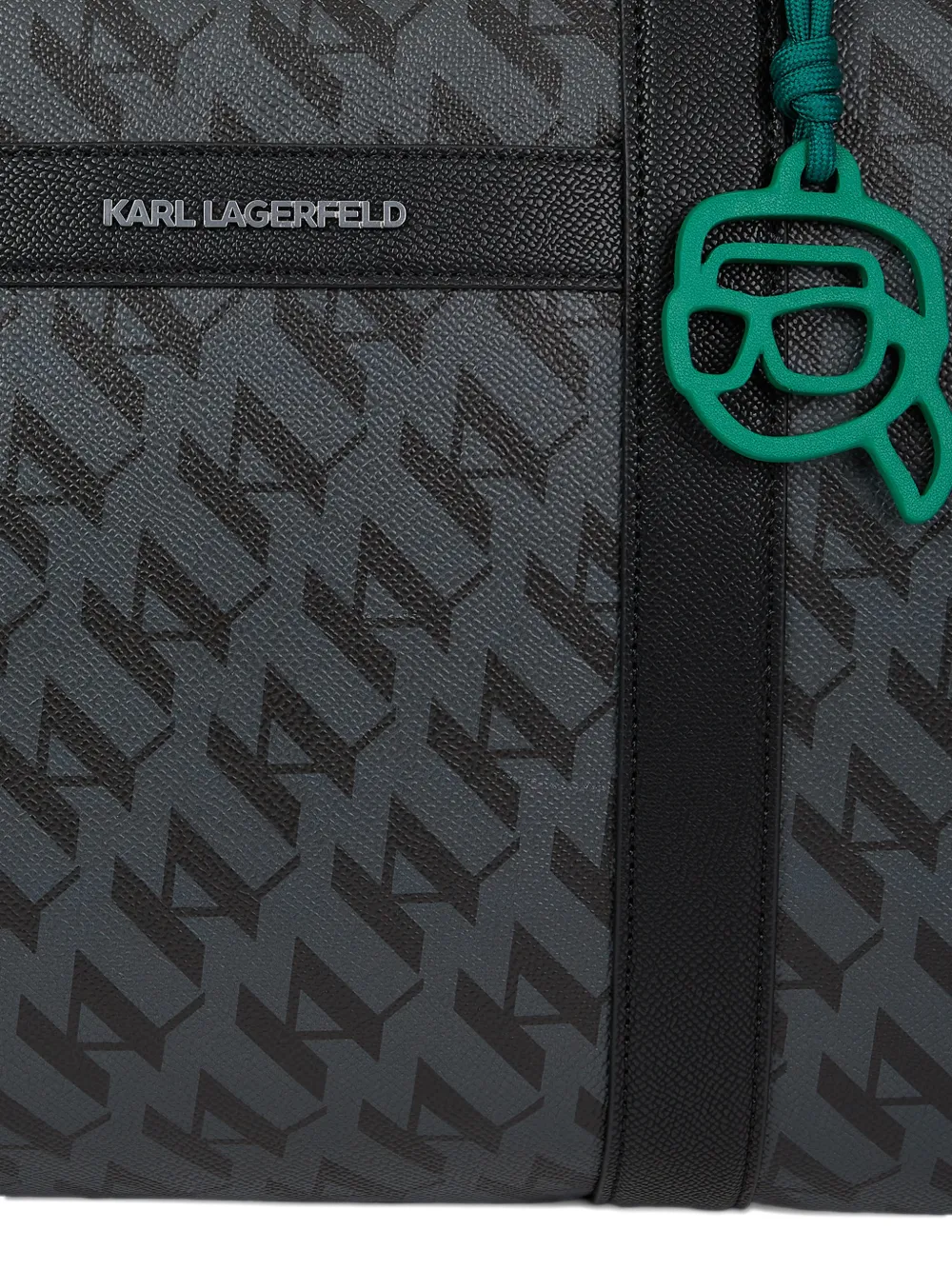 Karl Lagerfeld Ikon Monogram weekendtas Zwart