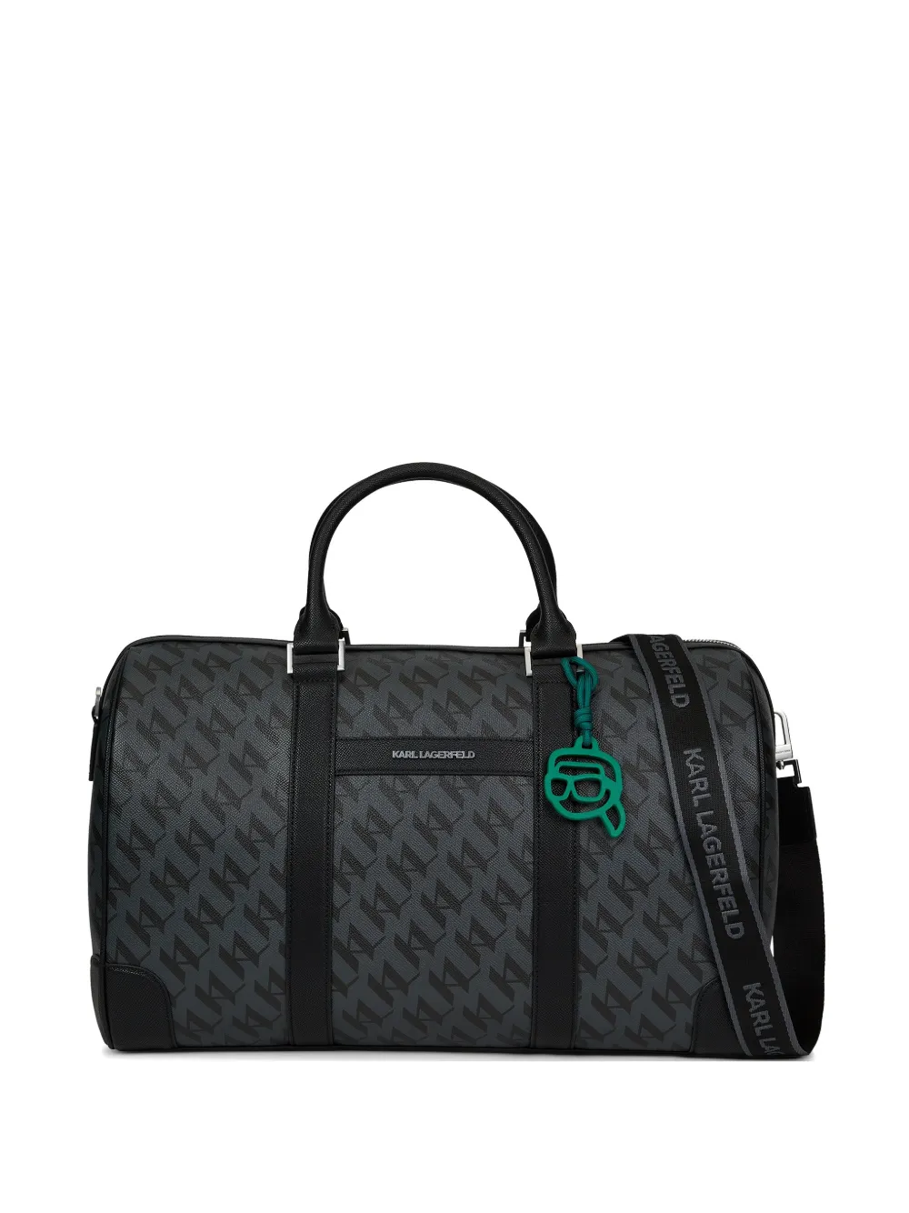 Karl Lagerfeld Ikon Monogram duffle bag - Grigio