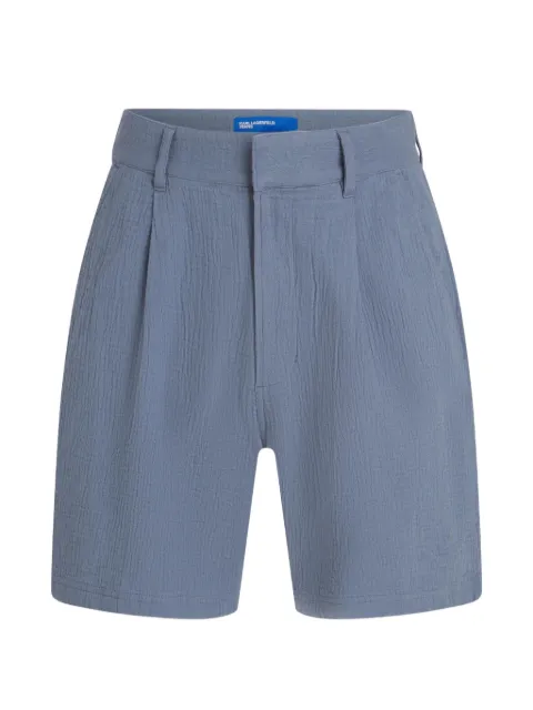 Karl Lagerfeld Jeans crinkled cotton shorts