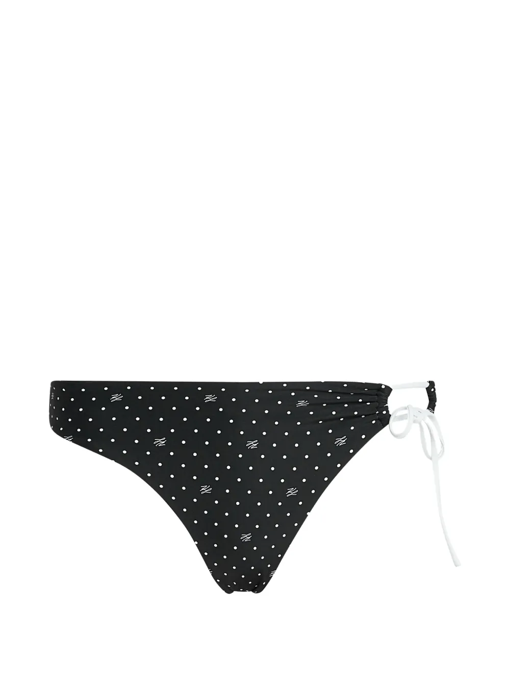 Karl Lagerfeld Bikinihöschen mit Polka Dots - Schwarz