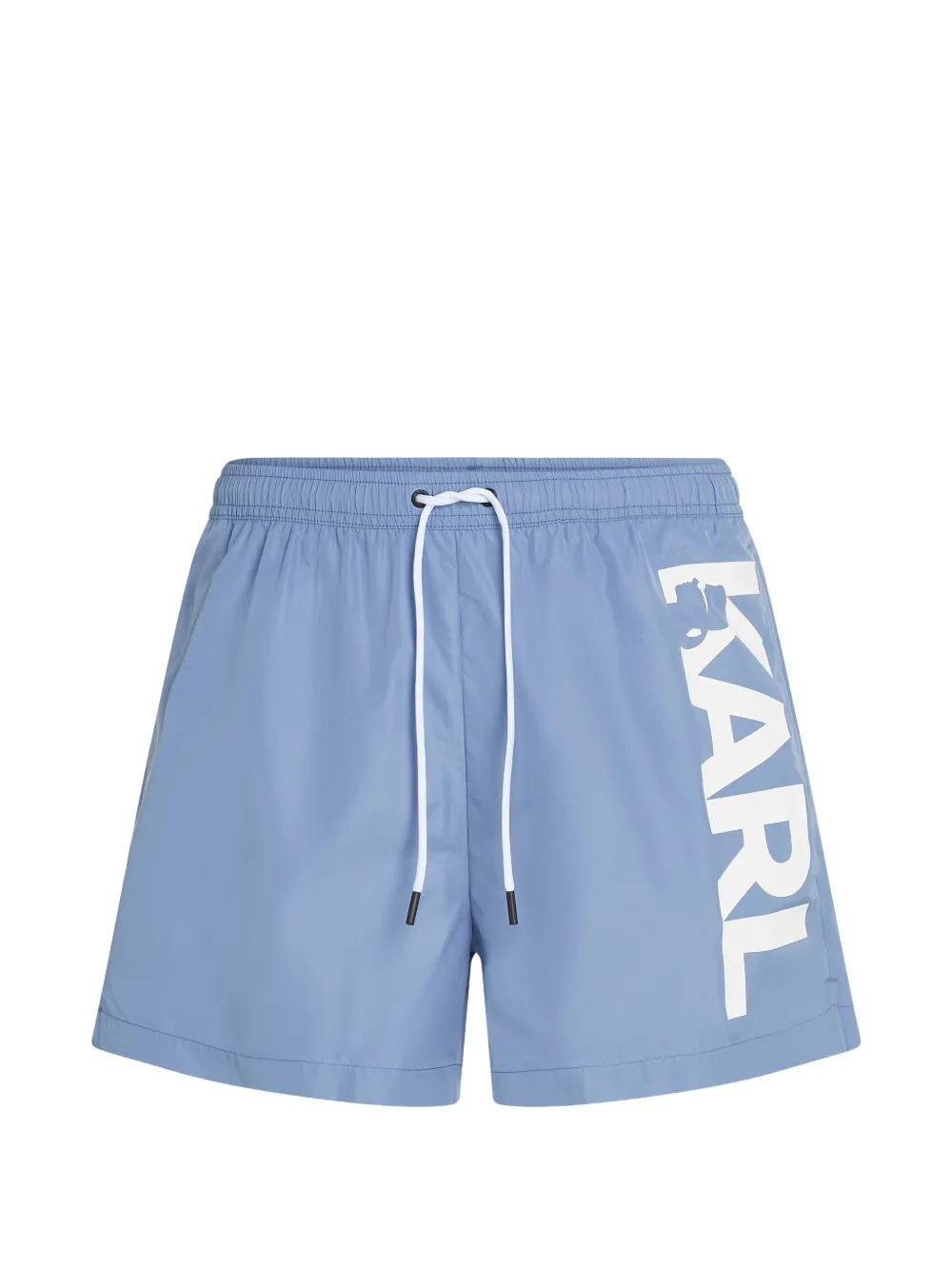 Karl Lagerfeld logo-print swim shorts - Blau