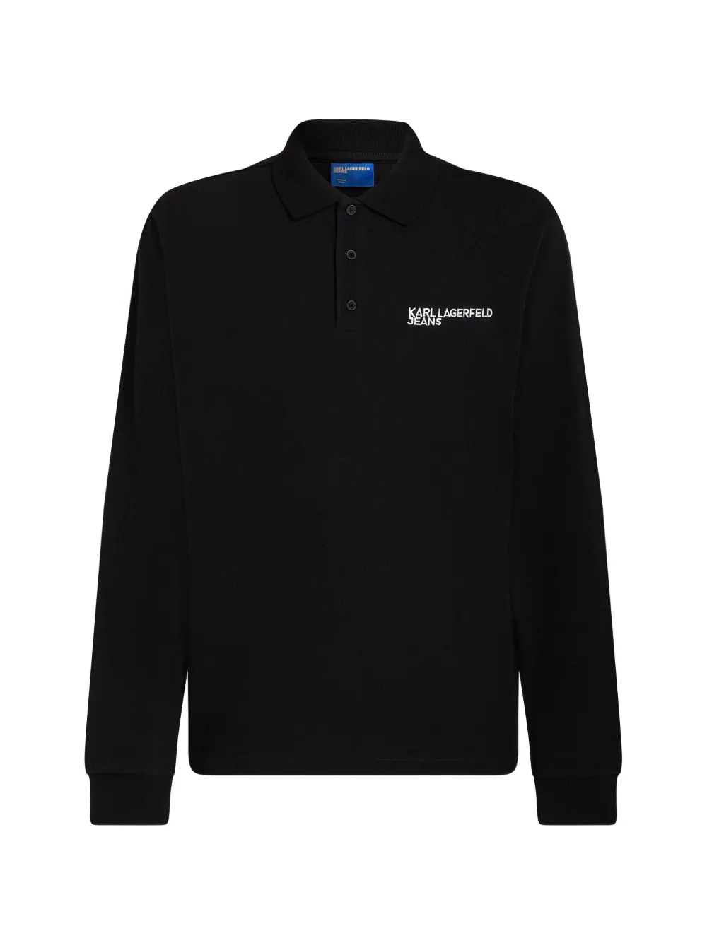 Karl Lagerfeld Jeans Polo a maniche lunghe - Nero