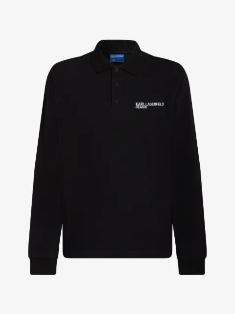 Karl Lagerfeld Jeans long-sleeve polo shirt