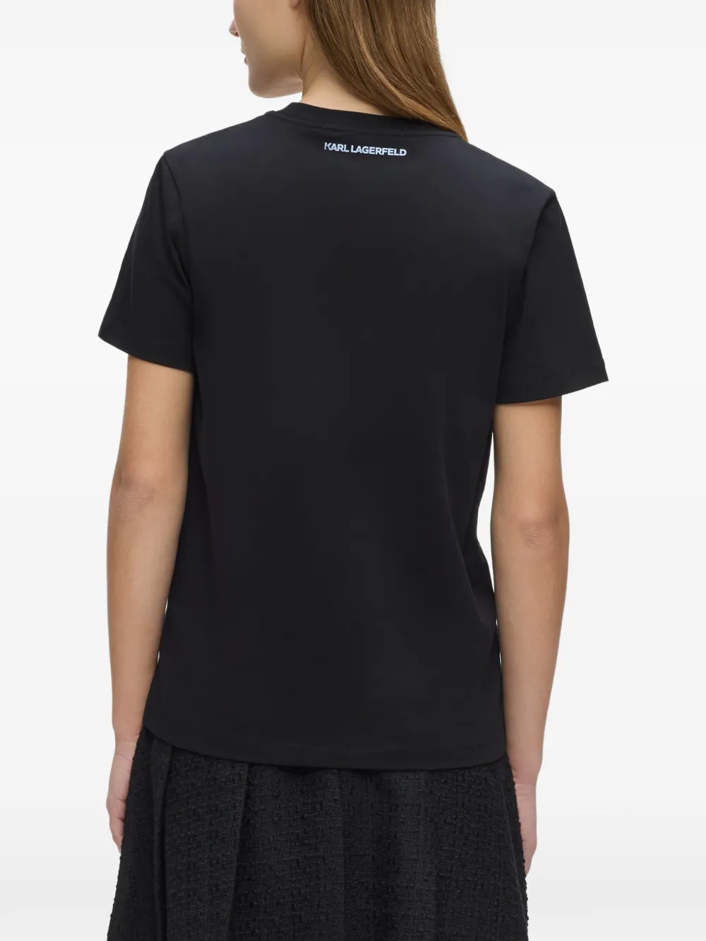 Karl Lagerfeld Ikon Choupette T-shirt Zwart