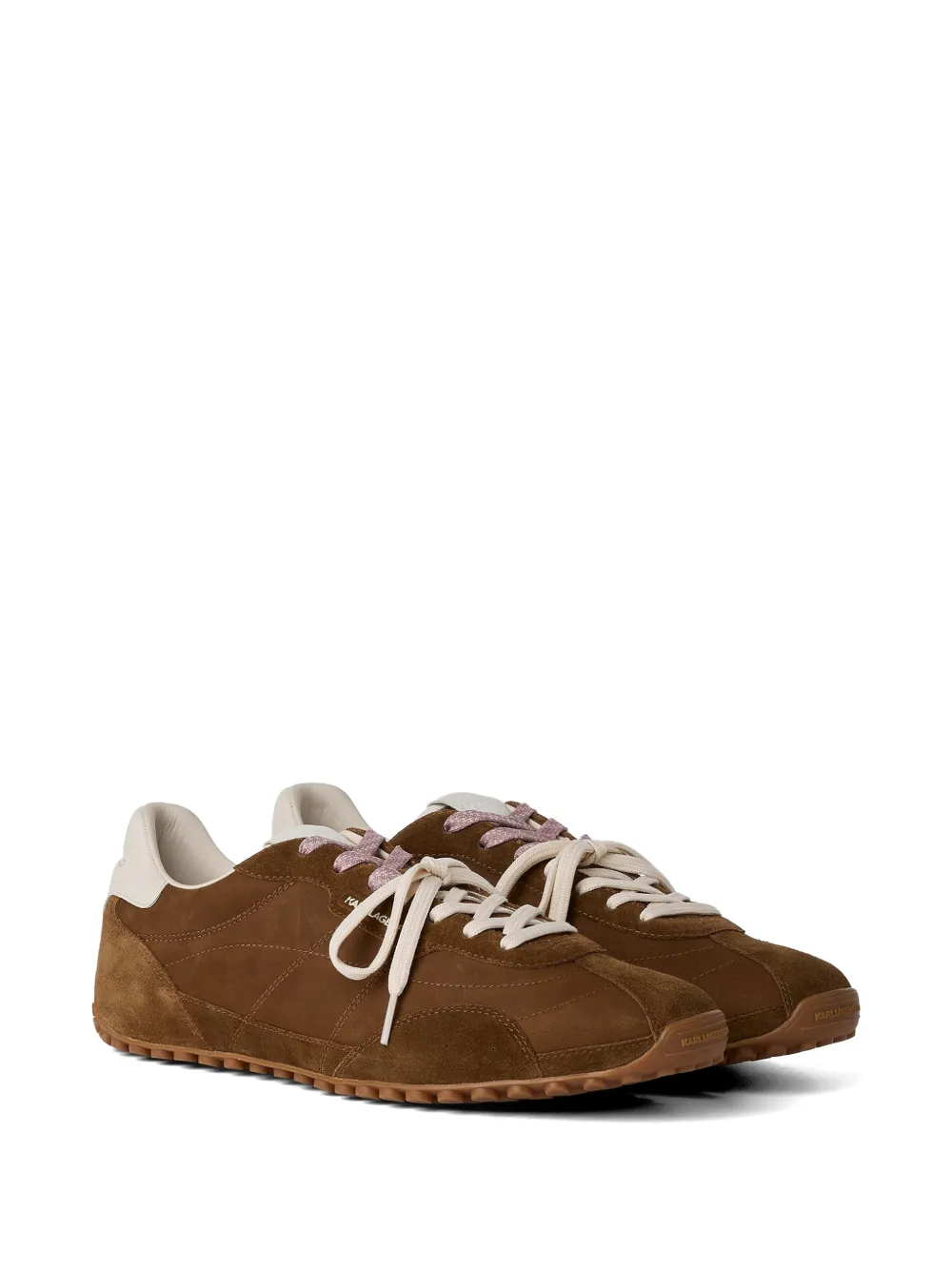 Karl Lagerfeld Astra Volley suède sneakers Bruin