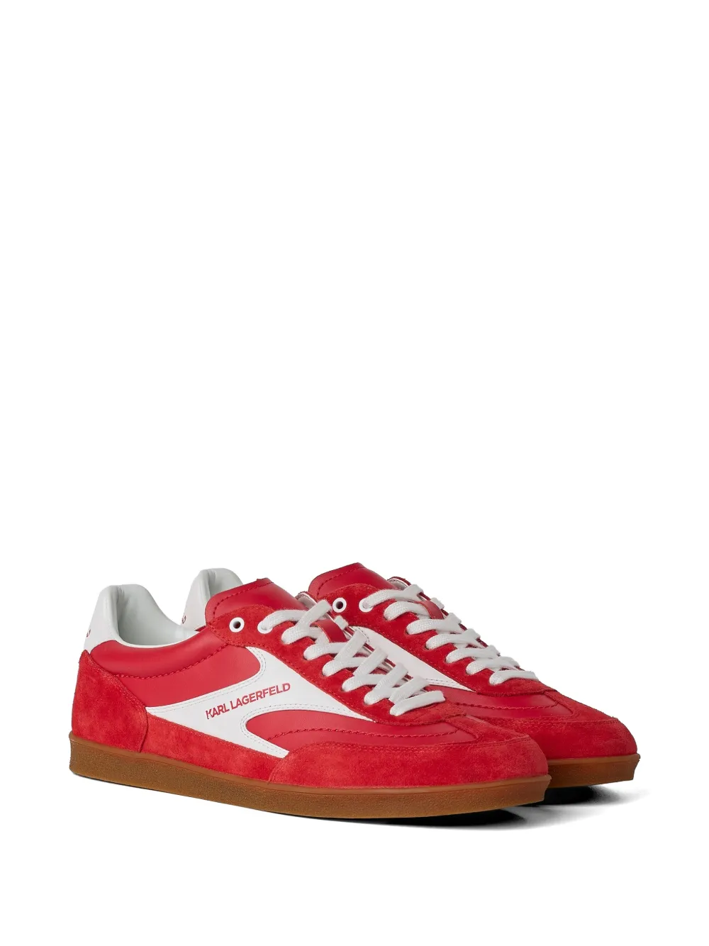 Karl Lagerfeld Jeans Kandidate leren sneakers Rood
