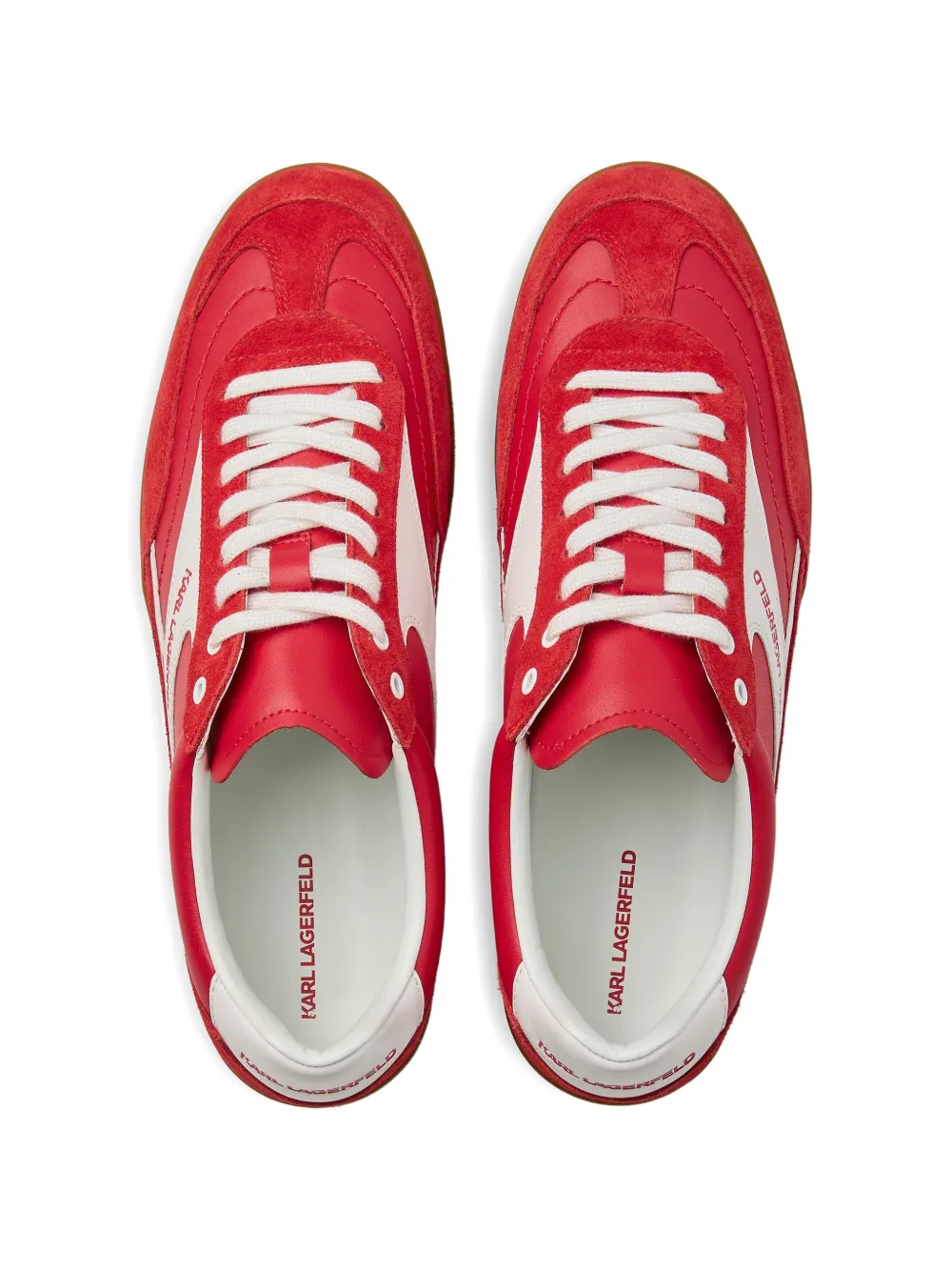 Karl Lagerfeld Jeans Kandidate leren sneakers Rood