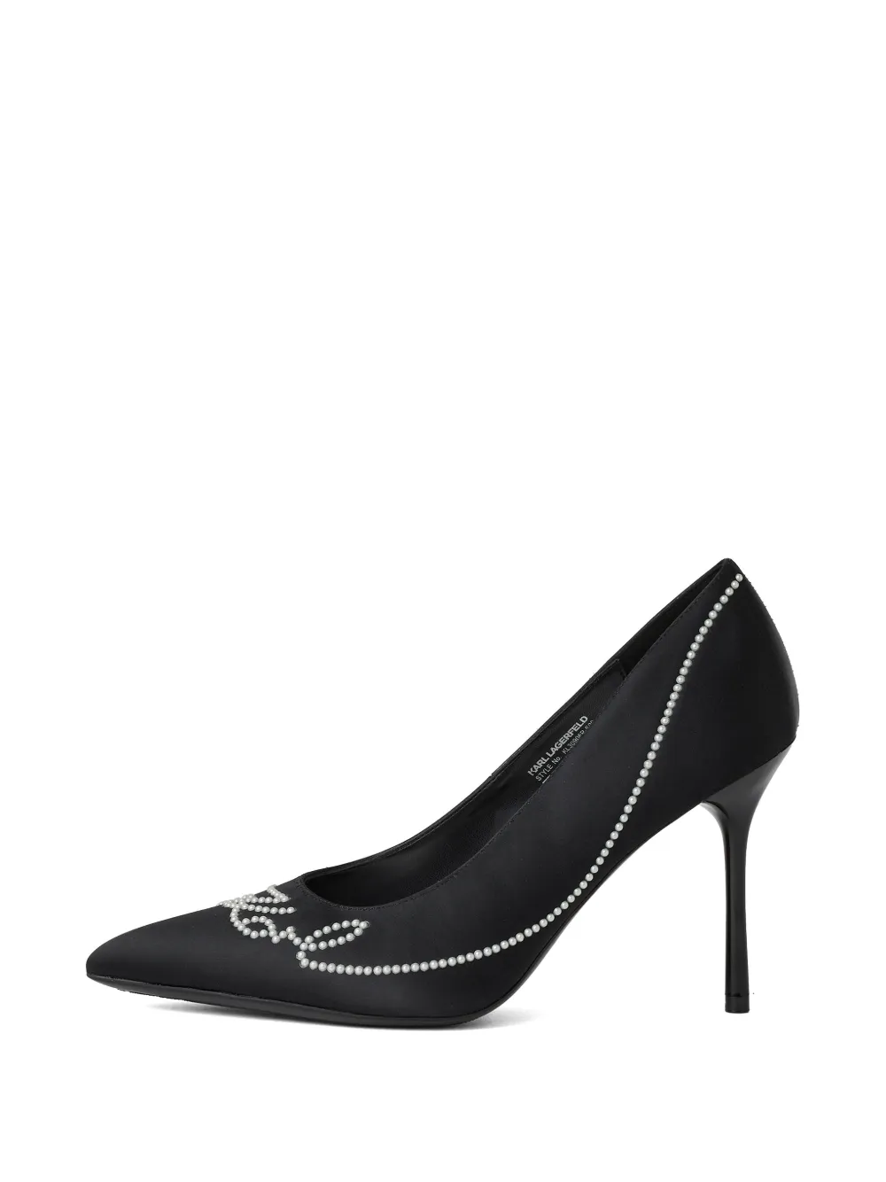 Karl Lagerfeld Sarabande pumps verfraaid met parels Zwart