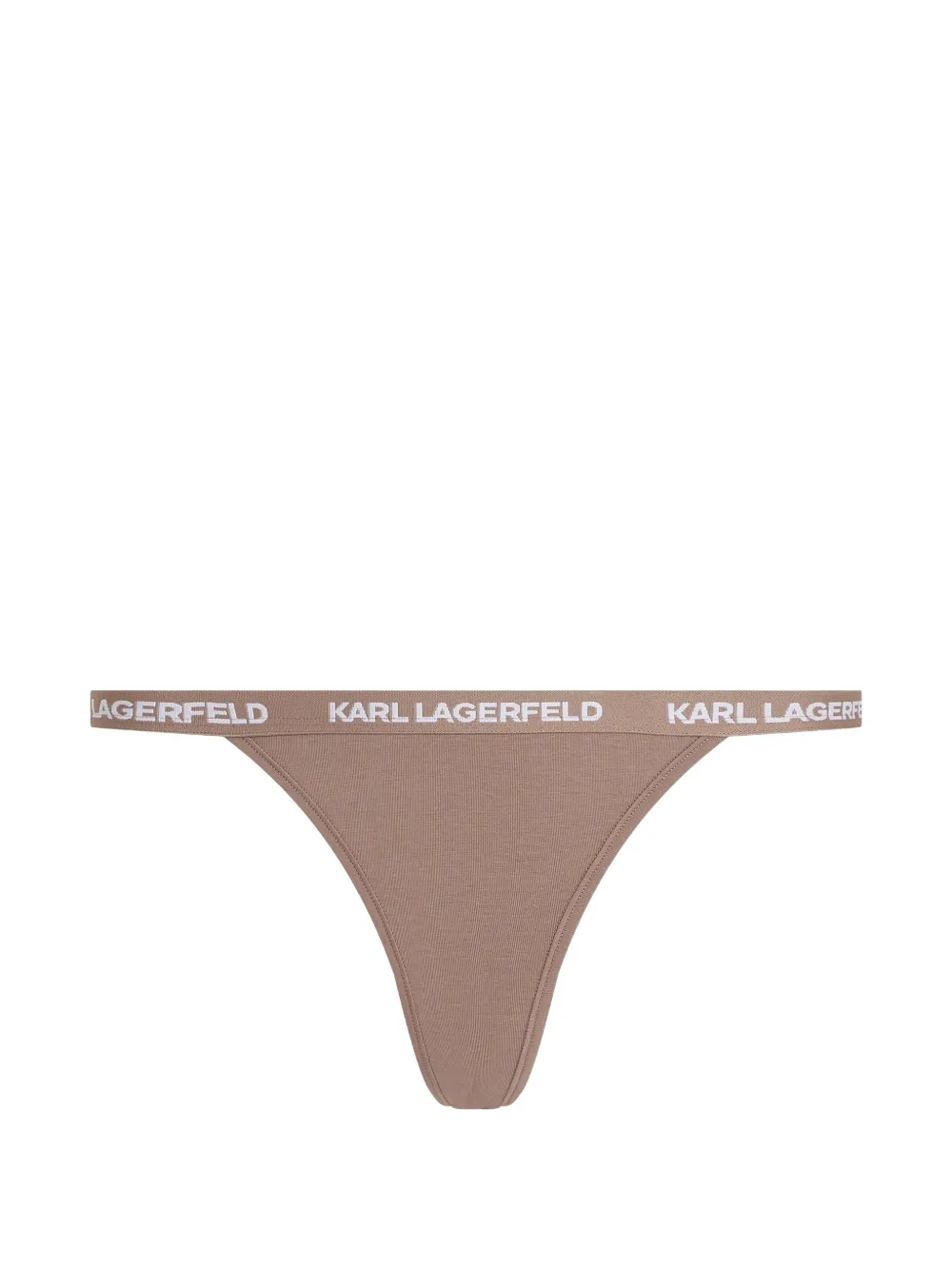 Karl Lagerfeld Drie Braziliaanse slips met logo-detail Beige