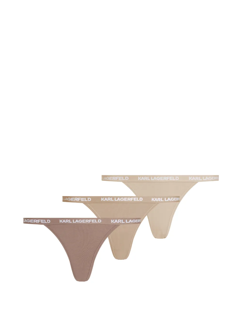 Karl Lagerfeld Slips mit Logo-Detail (3er-Set) - Nude