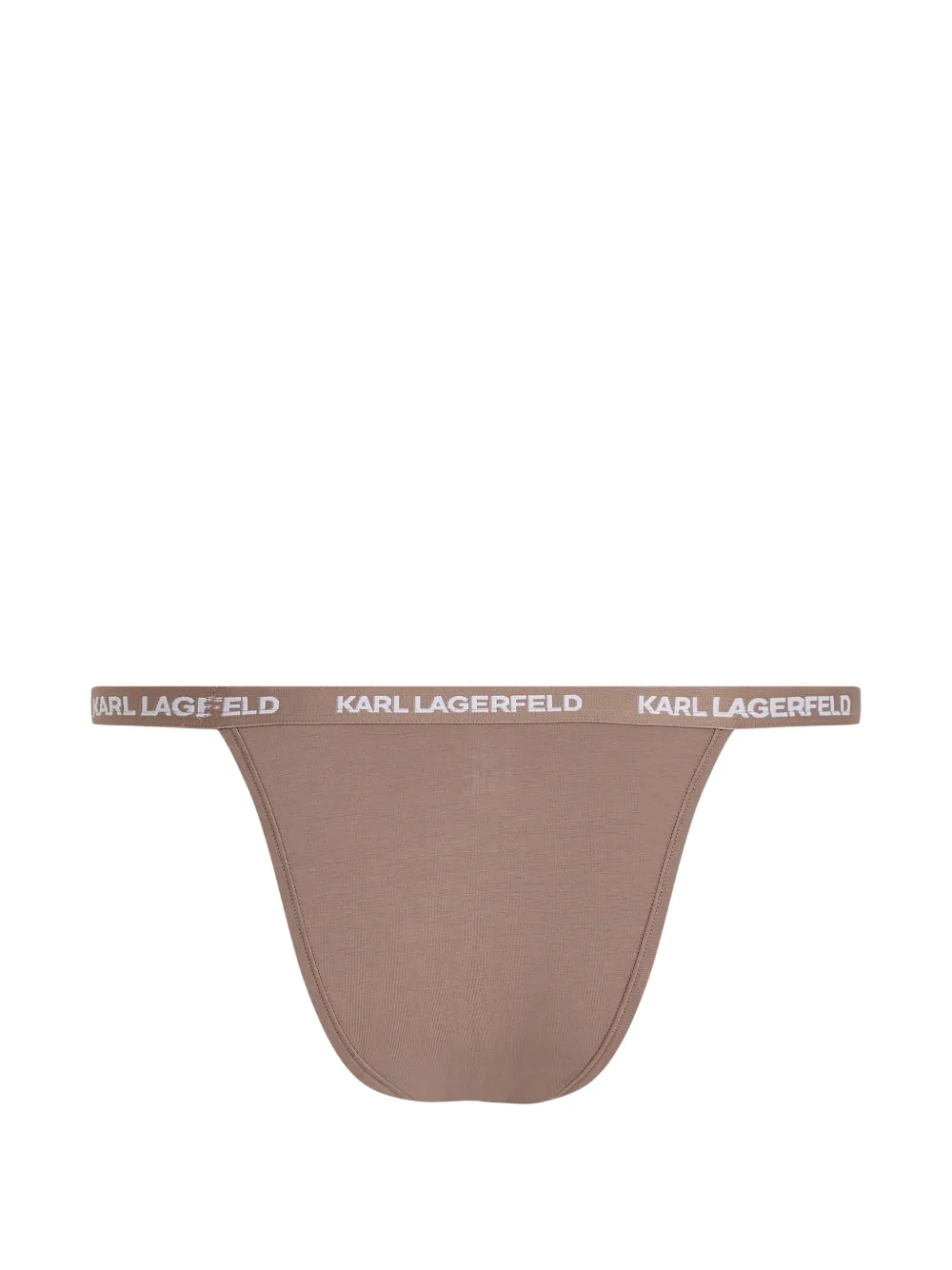 Karl Lagerfeld Drie Braziliaanse slips met logo-detail Beige