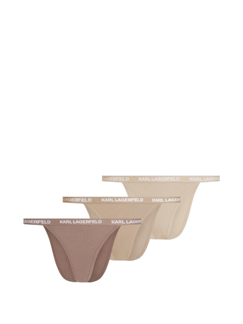 Karl Lagerfeld Slips mit Logo-Detail (3er-Set) - Nude