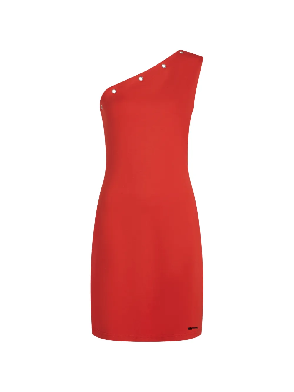 Karl Lagerfeld Jeans Abito corto monospalla - Rosso