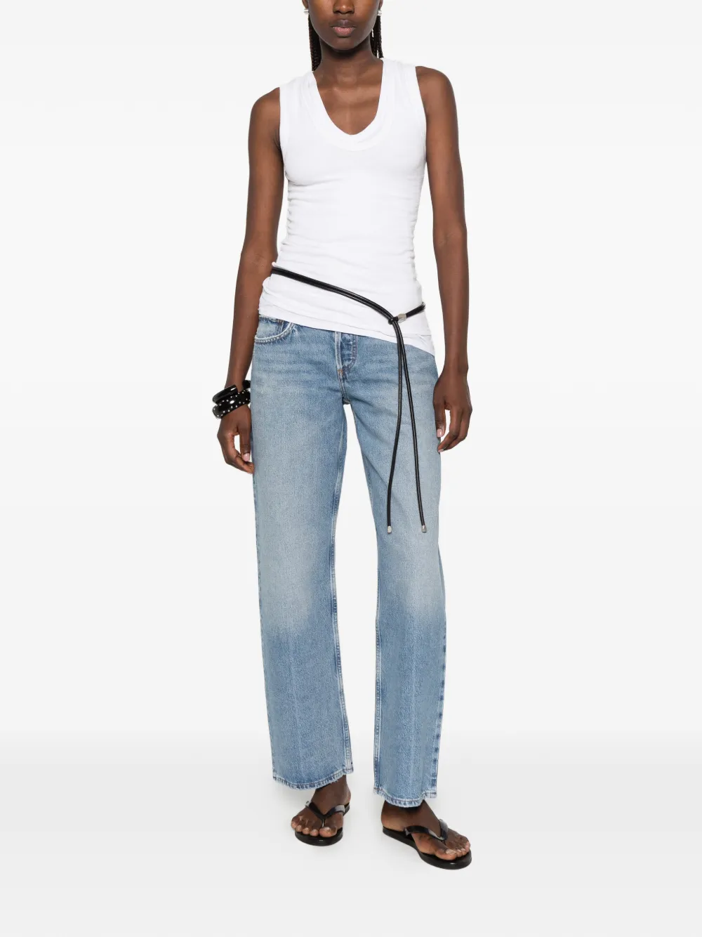 AGOLDE Jeans met vervaagd-effect Blauw