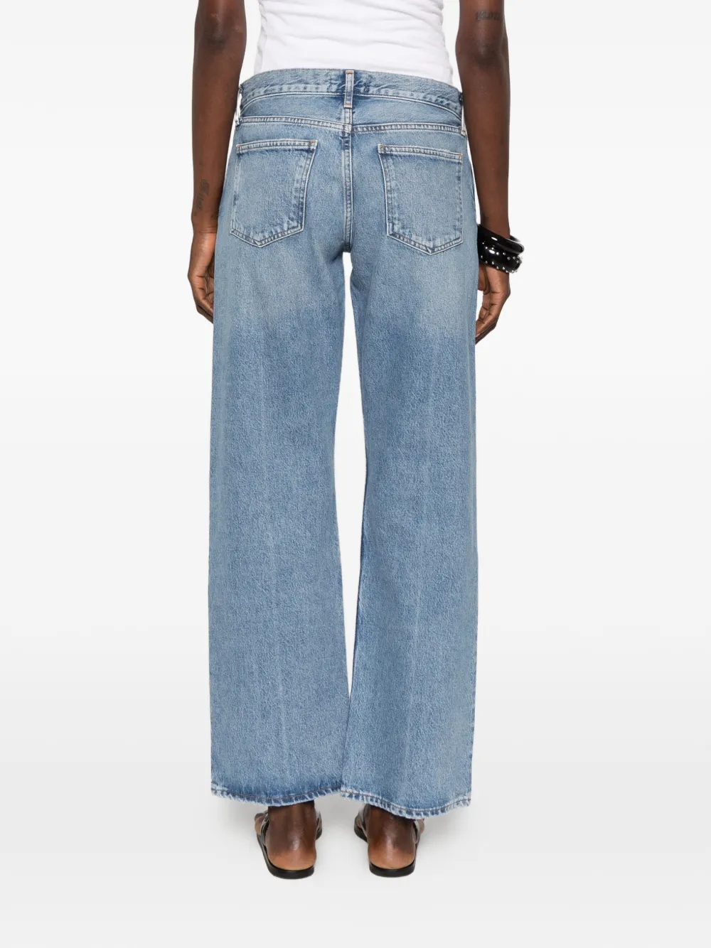 AGOLDE Jeans met vervaagd-effect Blauw