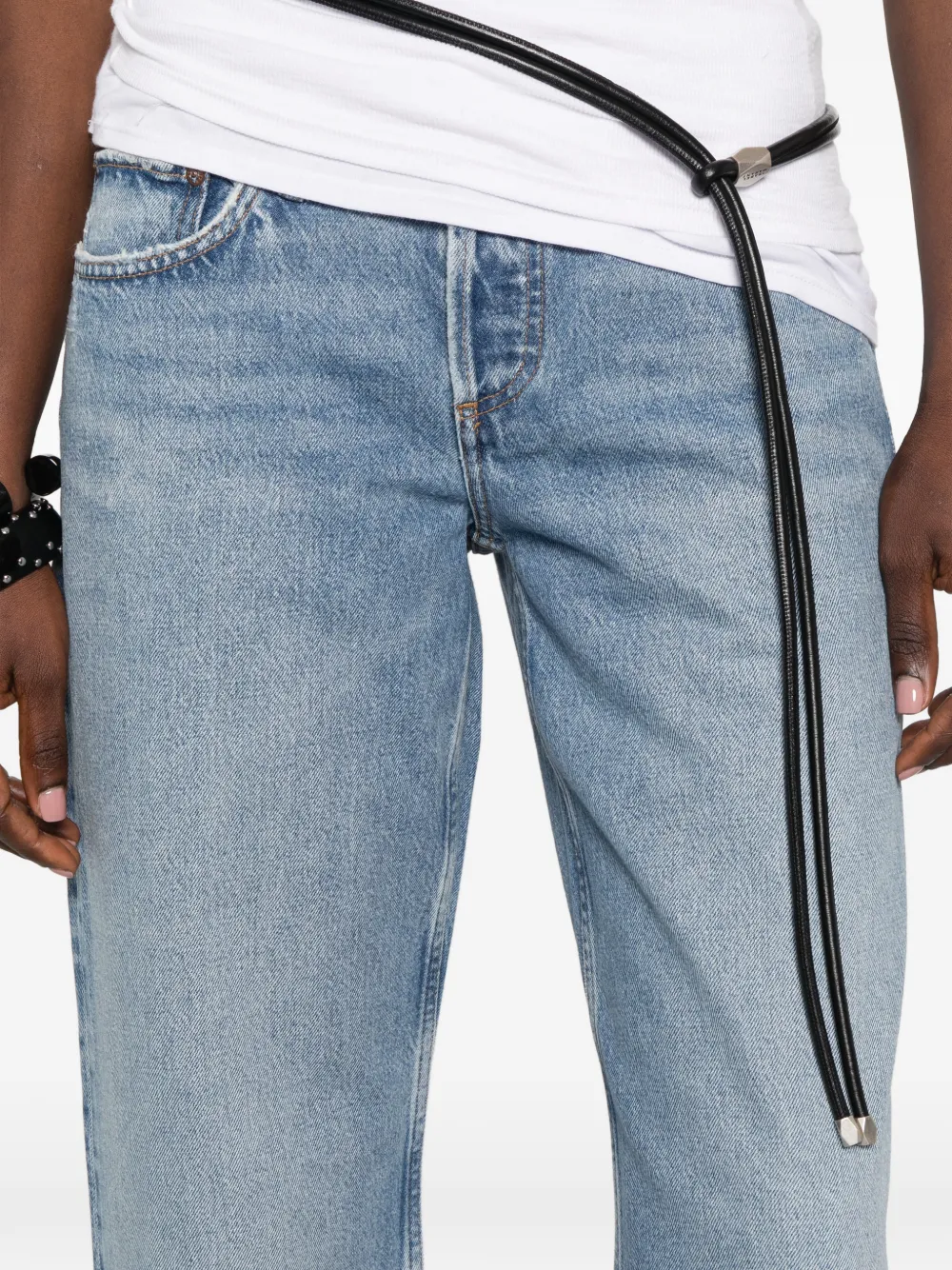 AGOLDE Jeans met vervaagd-effect Blauw